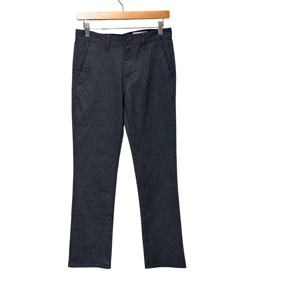 Volcom Frickin Modern Straight Youth Chino Pants Charcoal Grey Size 28 NEW